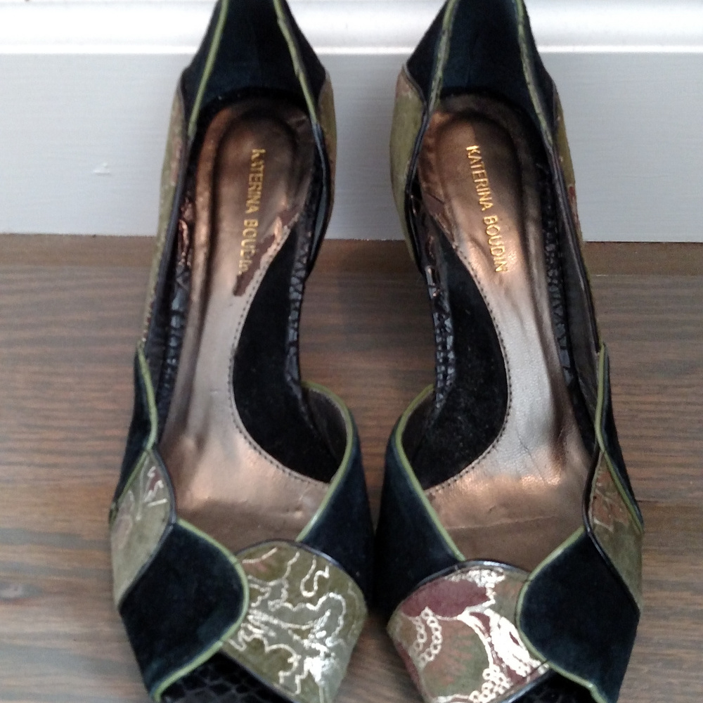 Vintage Peep Toe Pumps